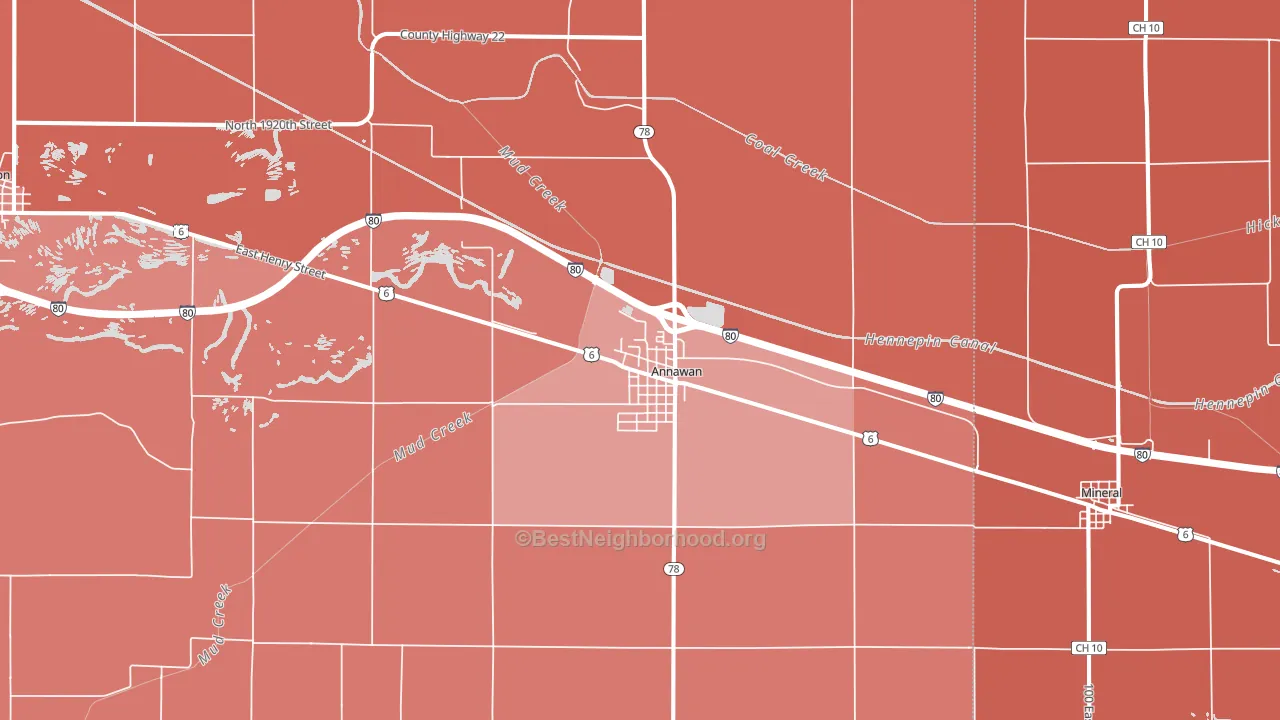 61234, IL block-group political-lean map