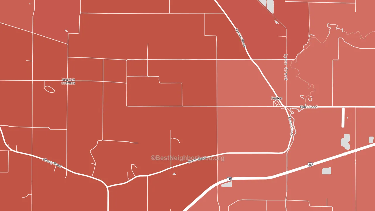61251, IL block-group political-lean map