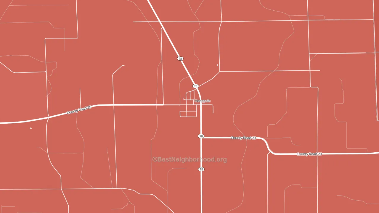 61258, IL block-group political-lean map