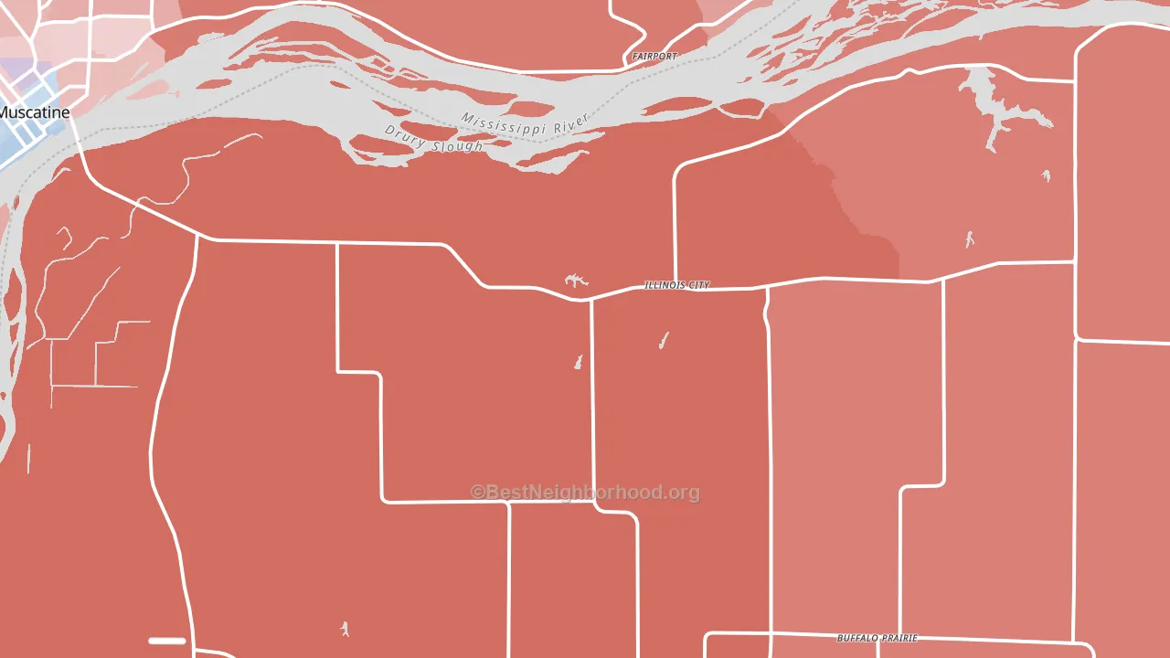 61259, IL block-group political-lean map