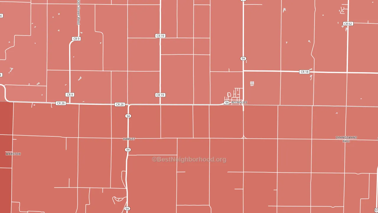 61279, IL block-group political-lean map