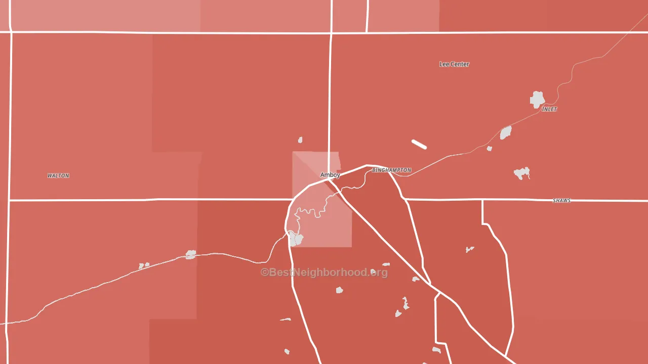 61310, IL block-group political-lean map