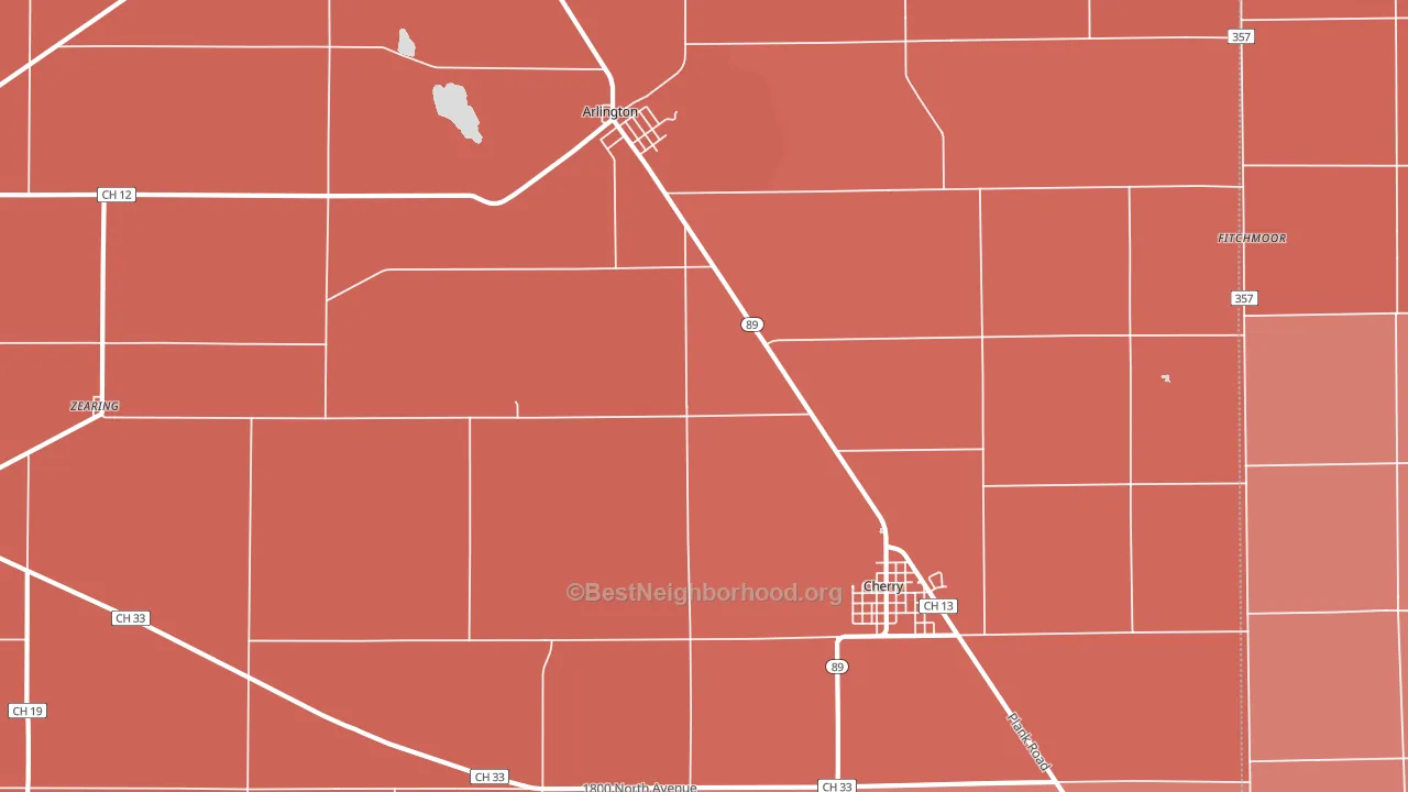61312, IL block-group political-lean map