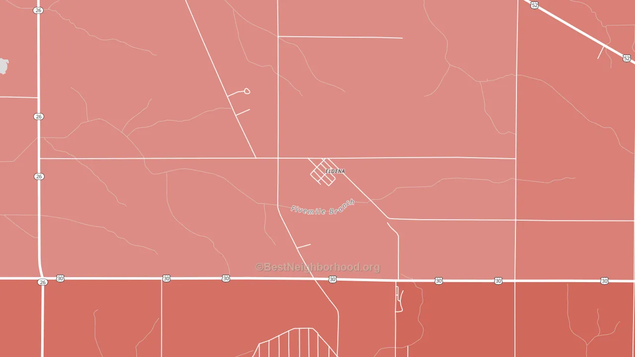 61324, IL block-group political-lean map