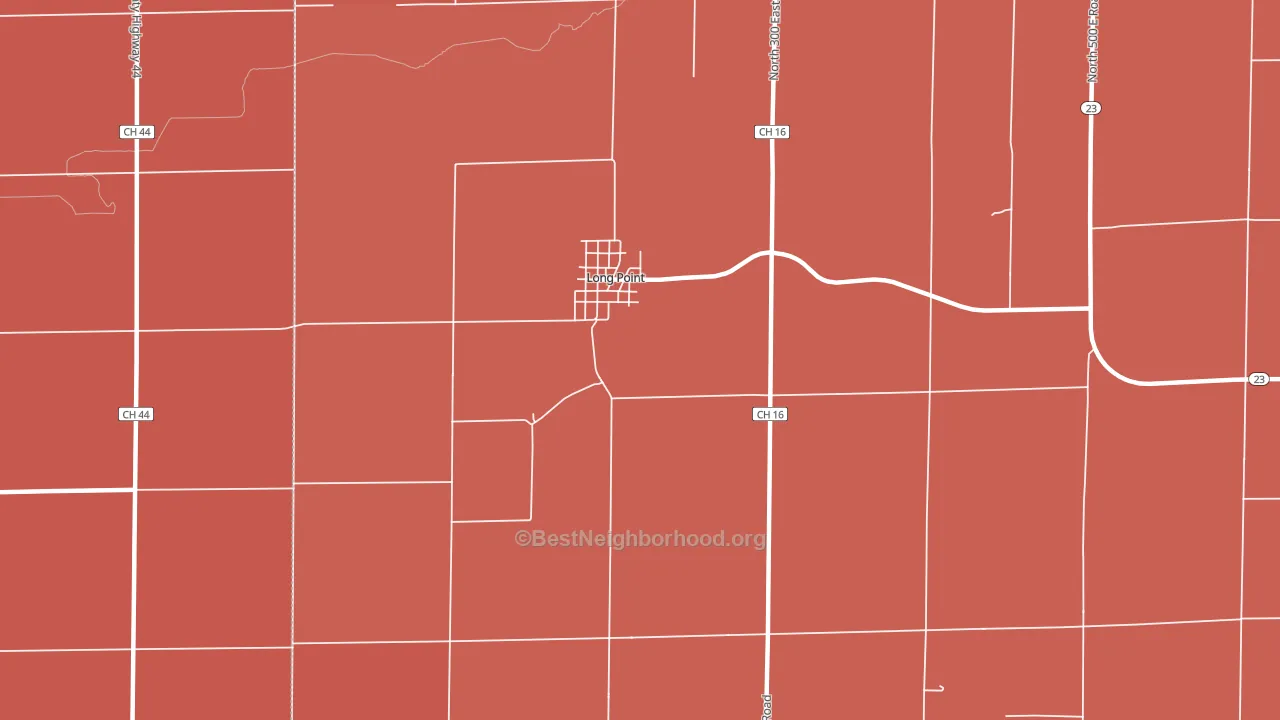 61333, IL block-group political-lean map