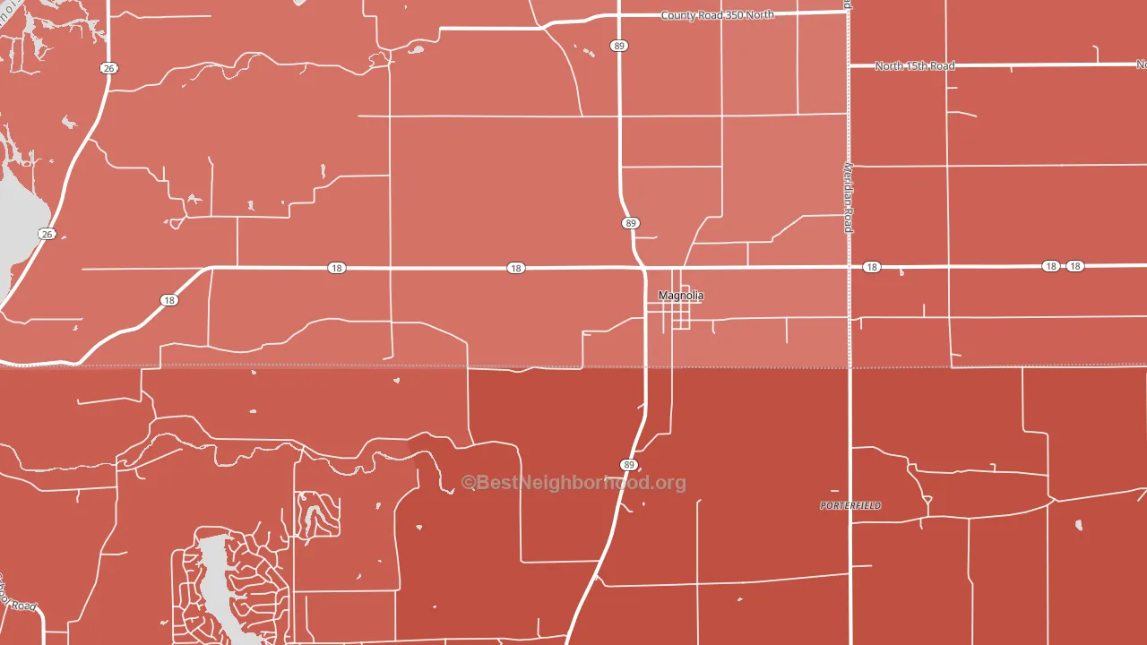 61336, IL block-group political-lean map