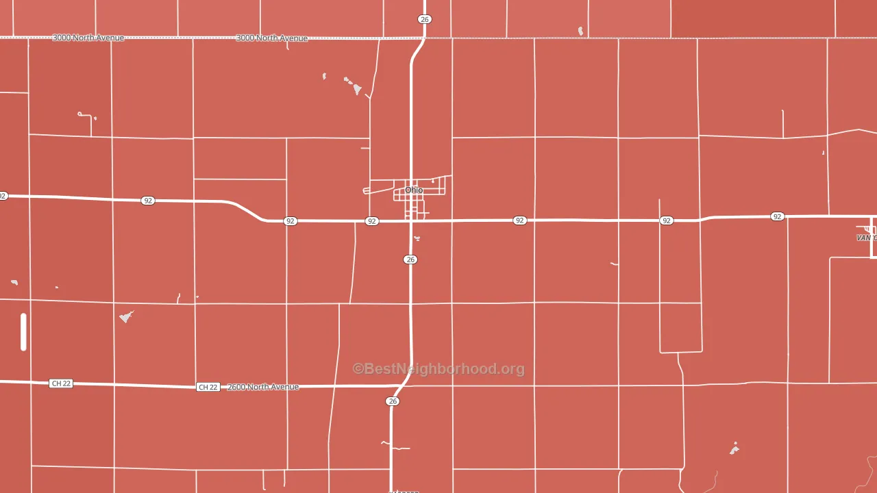 61349, IL block-group political-lean map