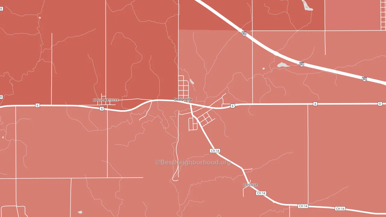 61359, IL block-group political-lean map
