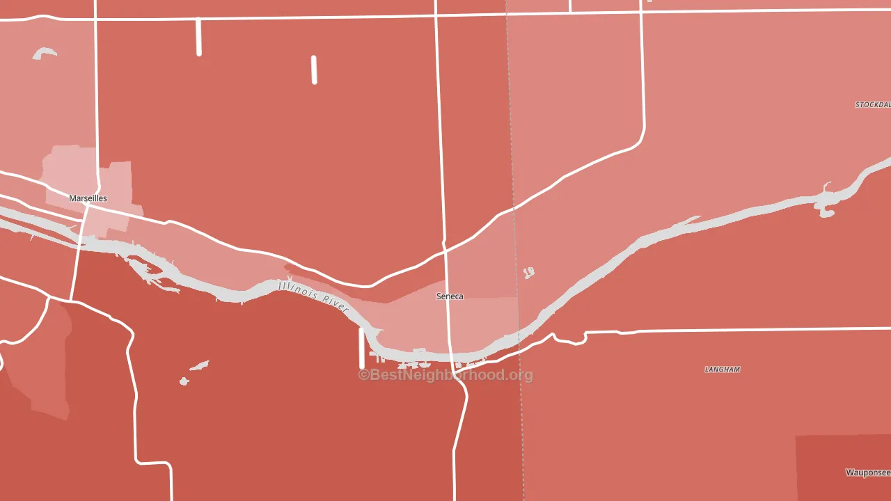 61360, IL block-group political-lean map