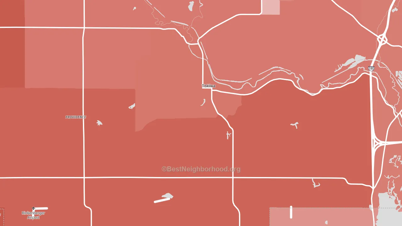 61368, IL block-group political-lean map