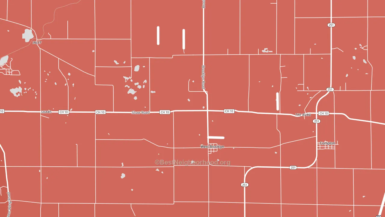 61378, IL block-group political-lean map