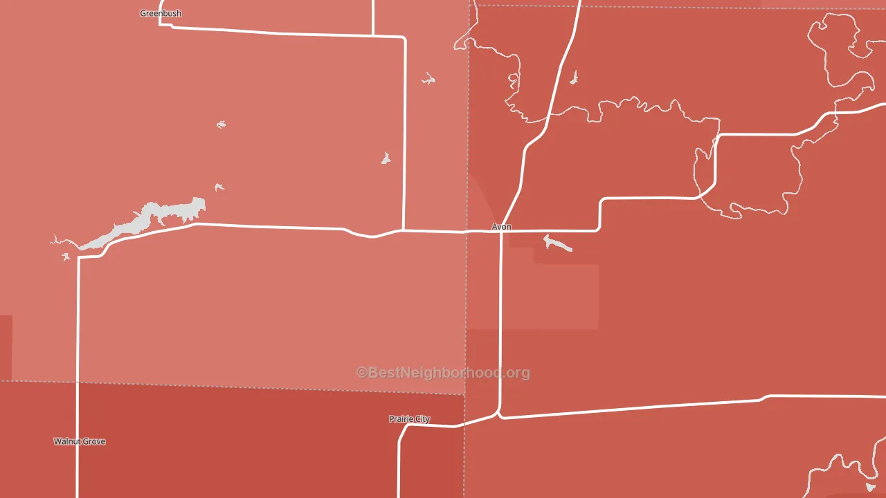 61415, IL block-group political-lean map