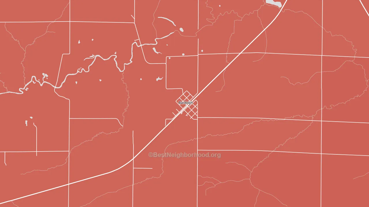 61416, IL block-group political-lean map