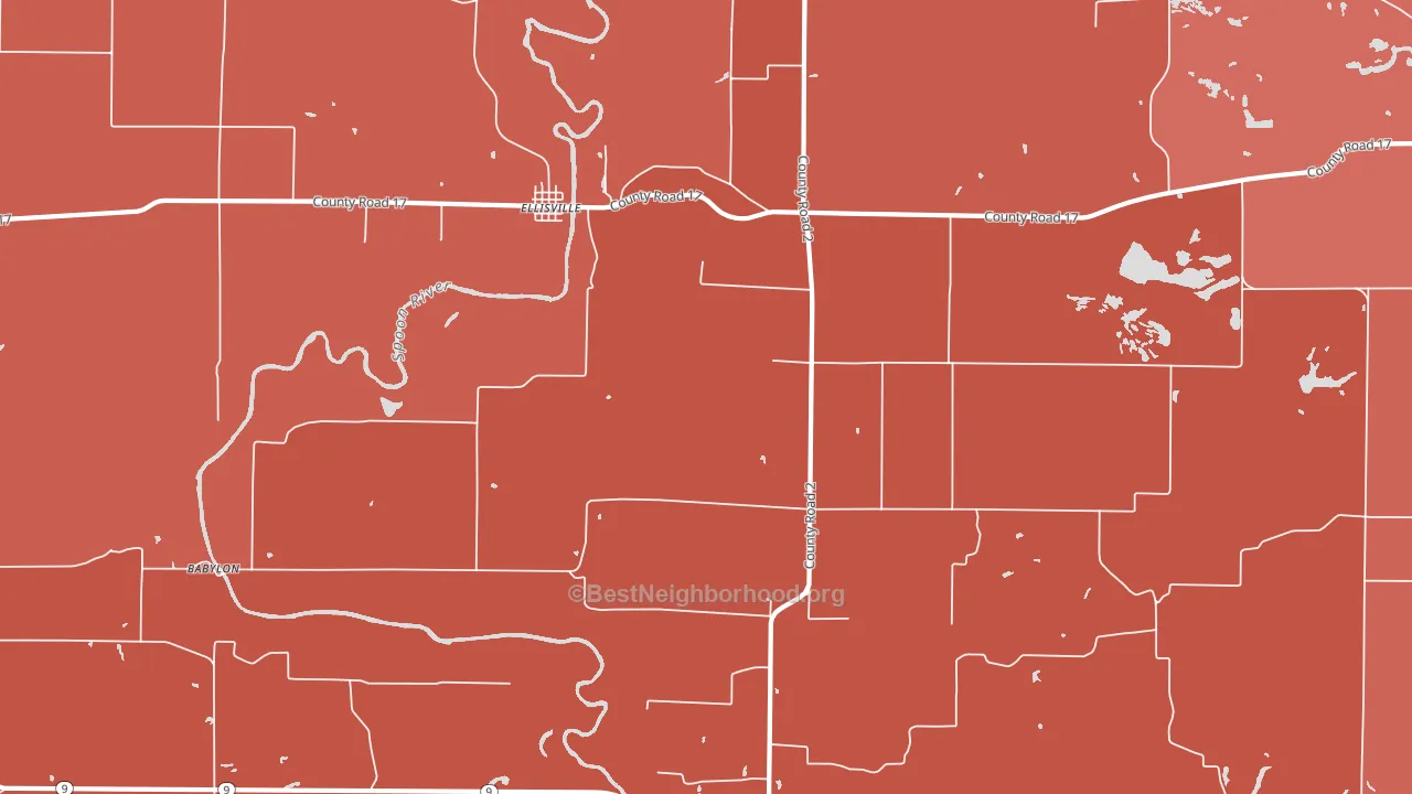 61431, IL block-group political-lean map
