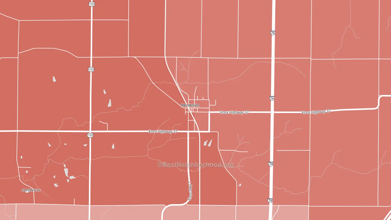 61439, IL block-group political-lean map