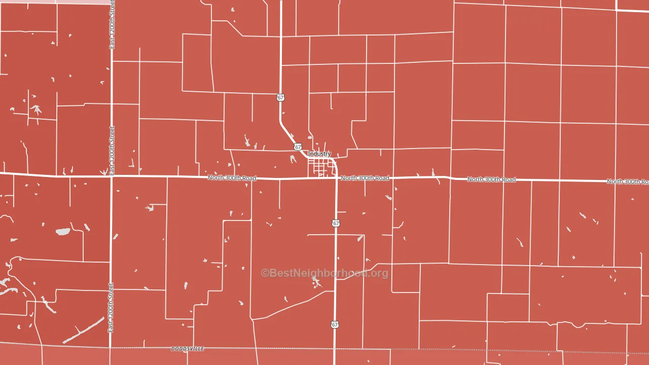 61440, IL block-group political-lean map