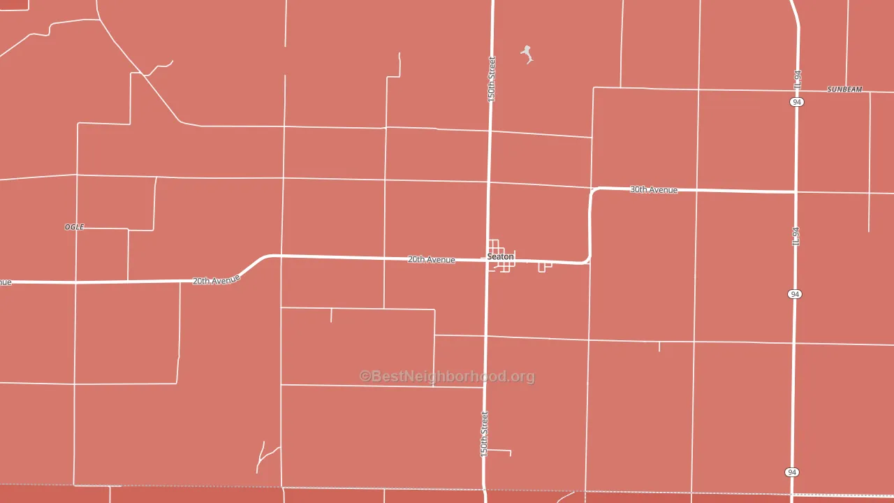 61476, IL block-group political-lean map