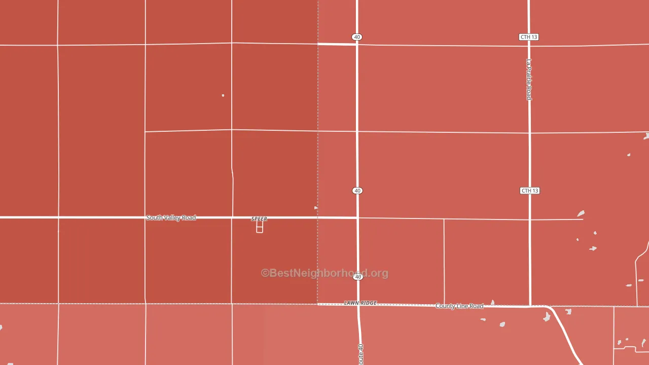 61479, IL block-group political-lean map