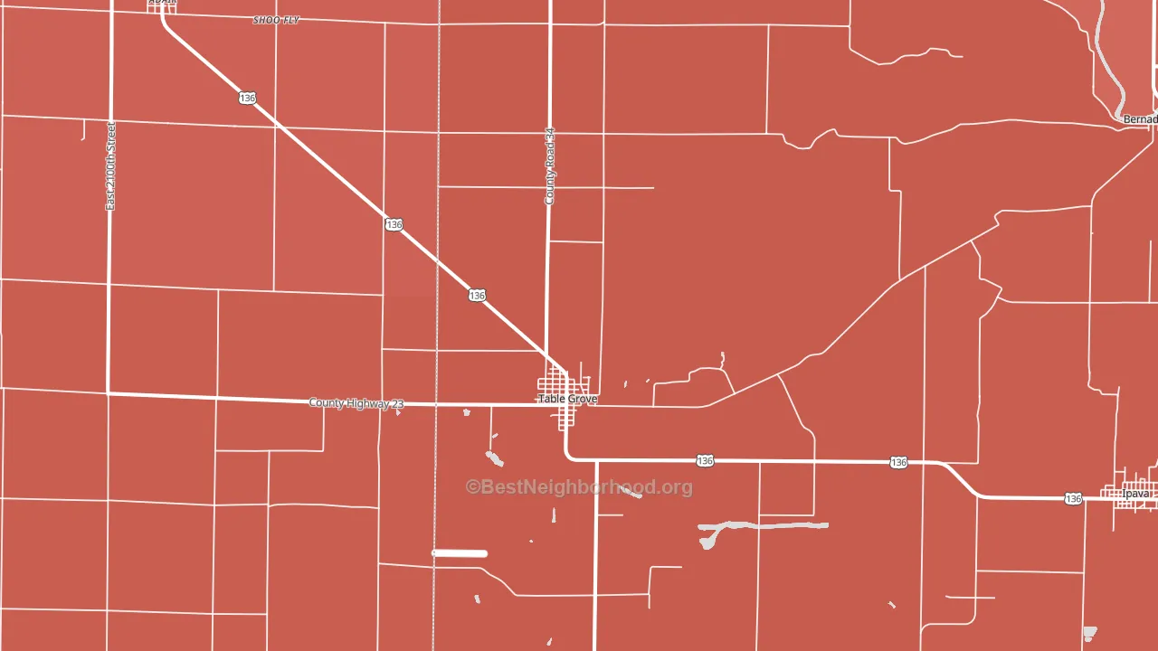 61482, IL block-group political-lean map