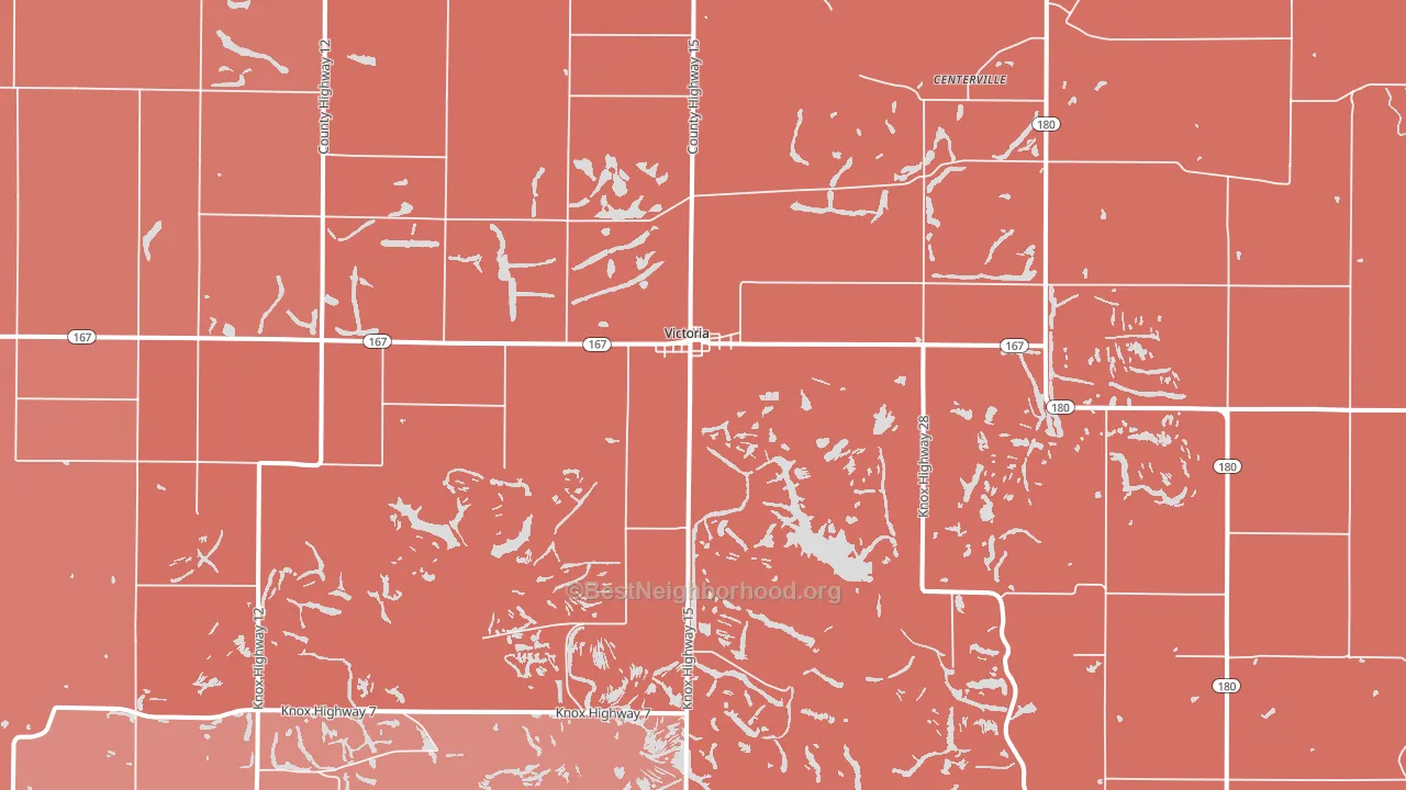 61485, IL block-group political-lean map