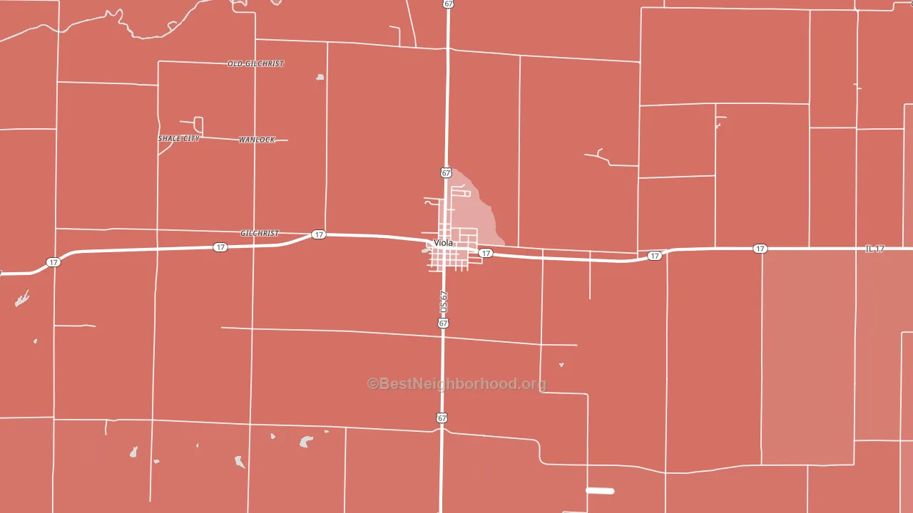 61486, IL block-group political-lean map