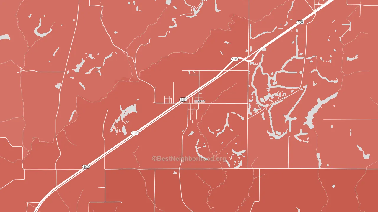 61519, IL block-group political-lean map