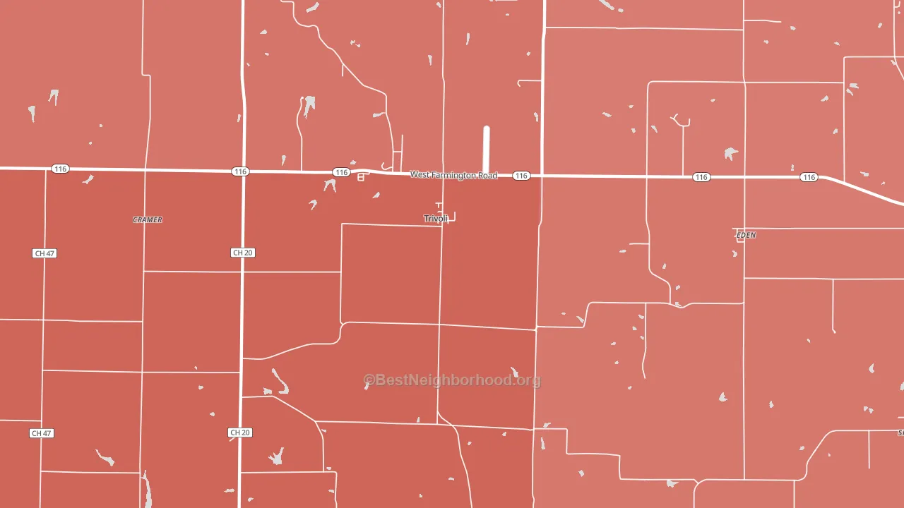 61569, IL block-group political-lean map