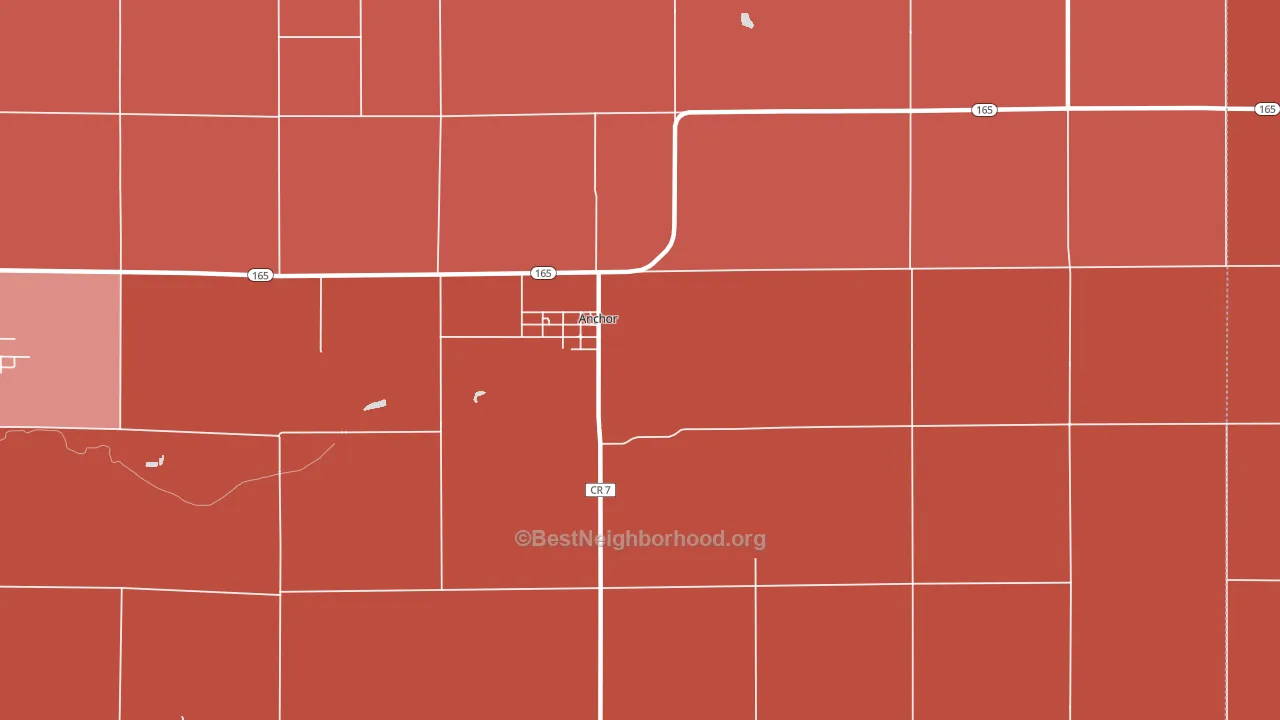 61720, IL block-group political-lean map