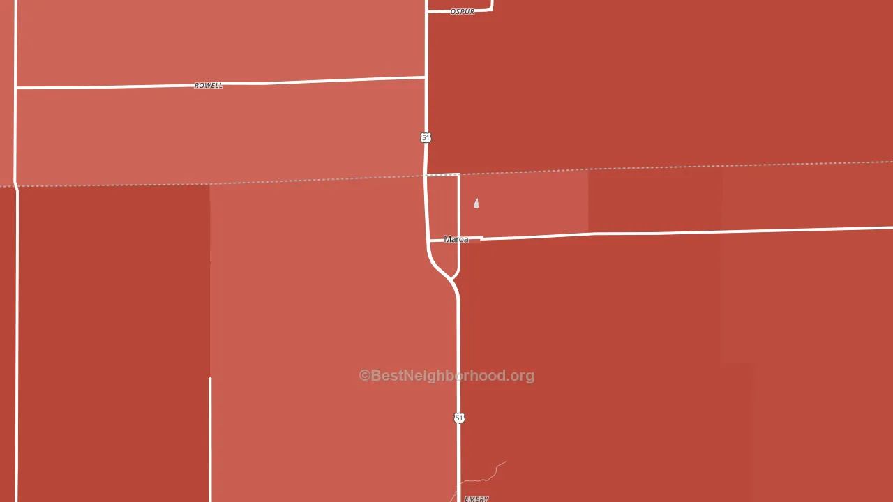 61756, IL block-group political-lean map