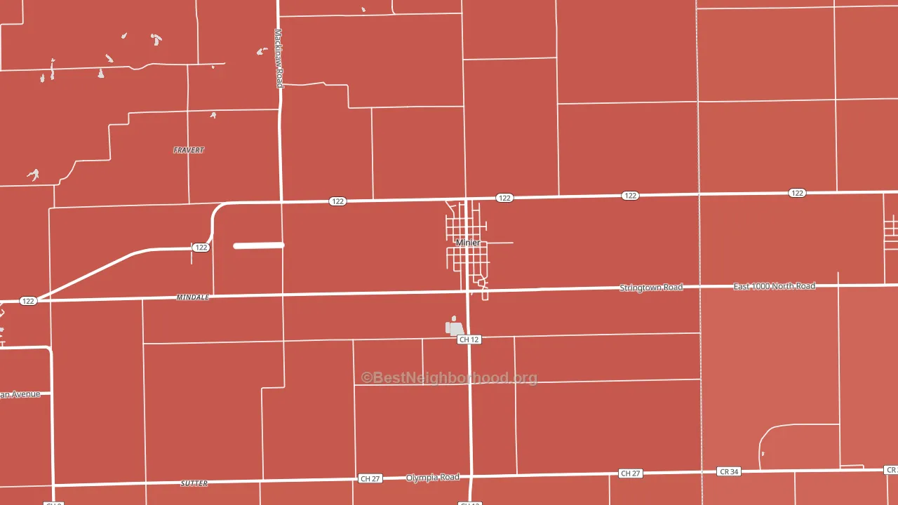 61759, IL block-group political-lean map