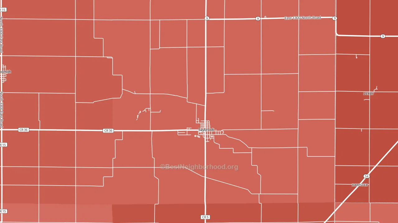 61770, IL block-group political-lean map