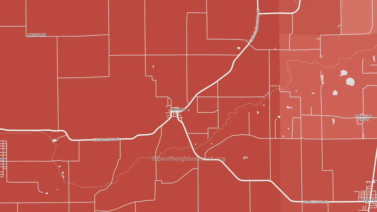 61850, IL block-group political-lean map
