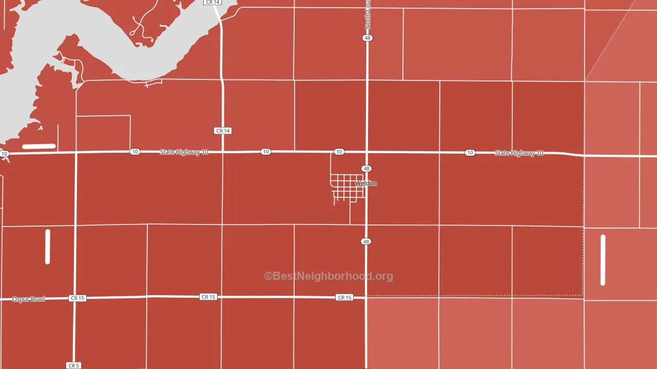 61882, IL block-group political-lean map