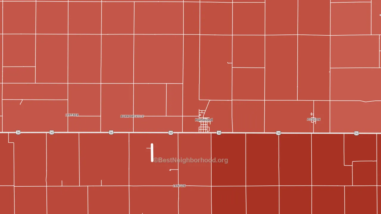 61929, IL block-group political-lean map