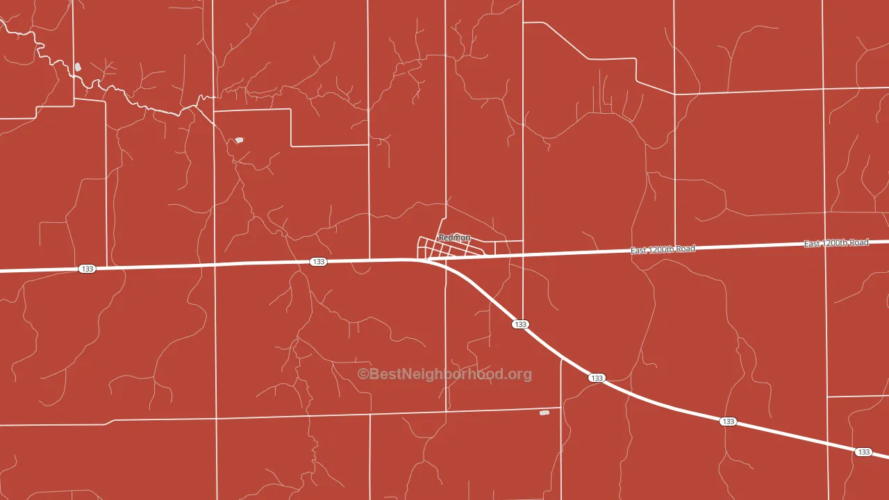 61949, IL block-group political-lean map