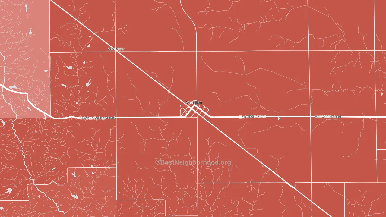 61955, IL block-group political-lean map