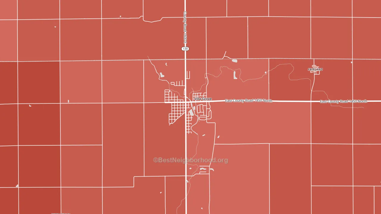 61956, IL block-group political-lean map