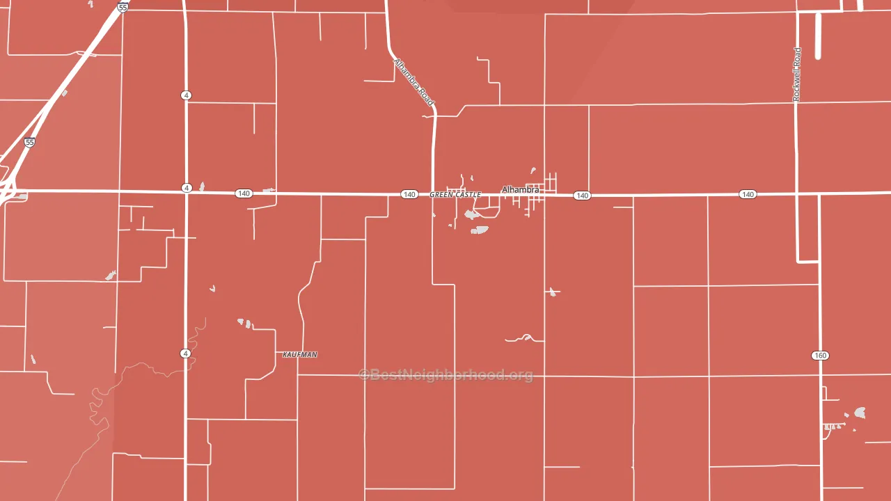 62001, IL block-group political-lean map