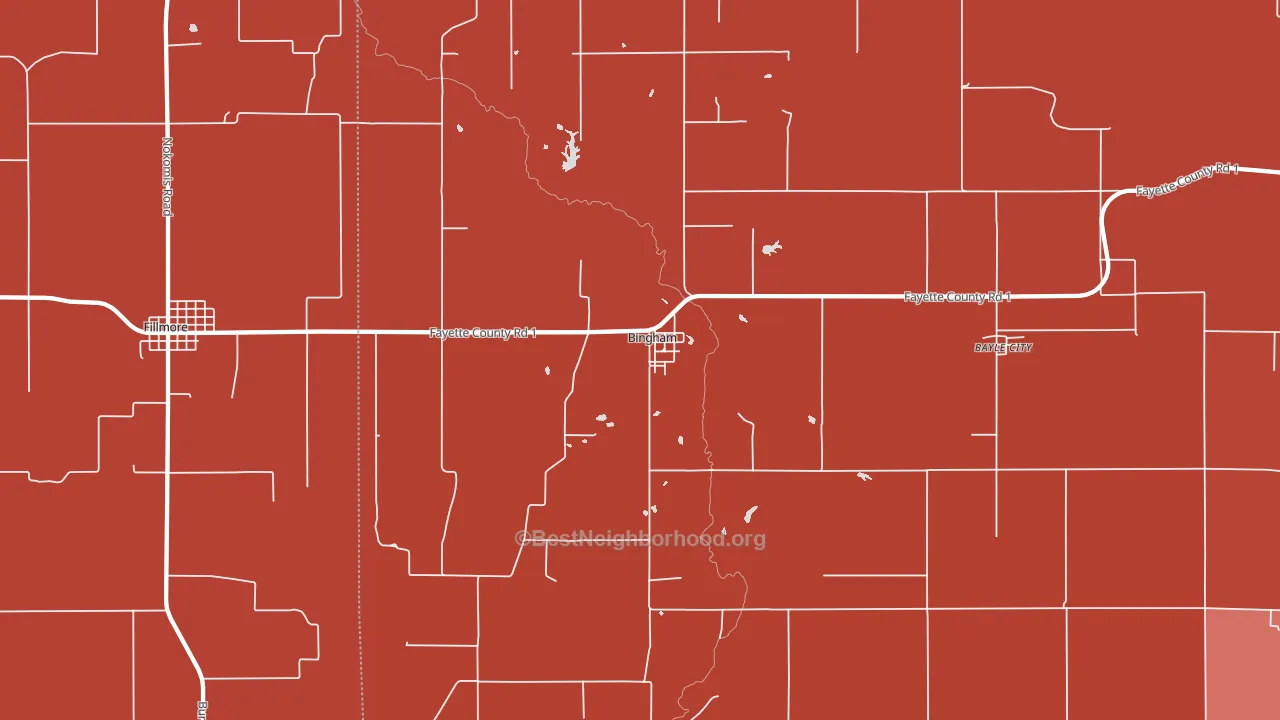62011, IL block-group political-lean map