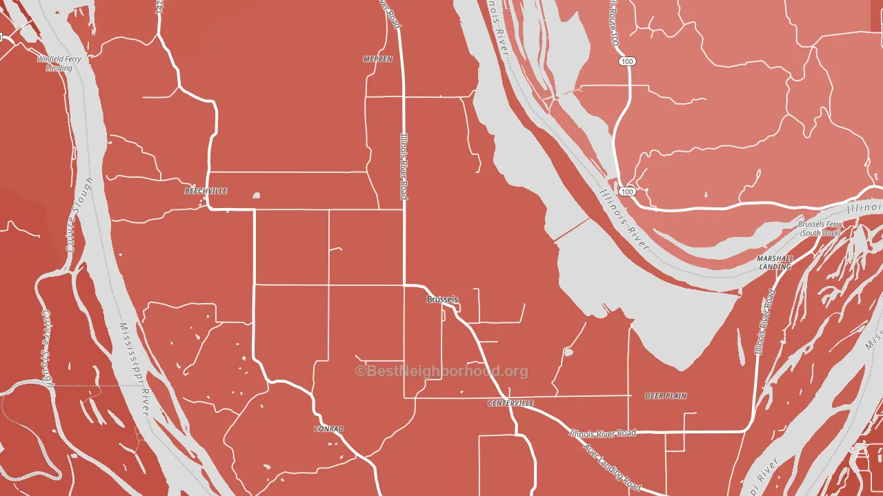 62013, IL block-group political-lean map