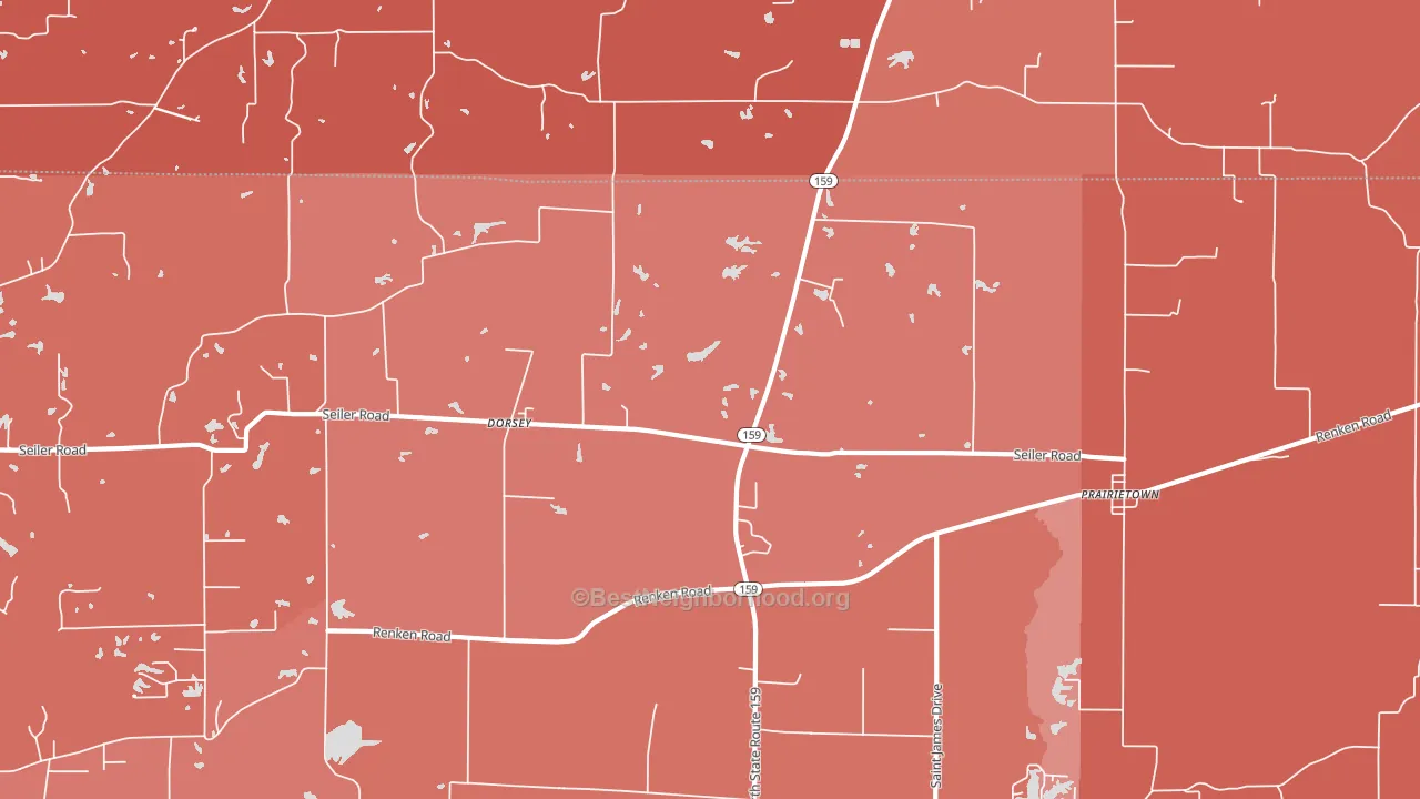62021, IL block-group political-lean map