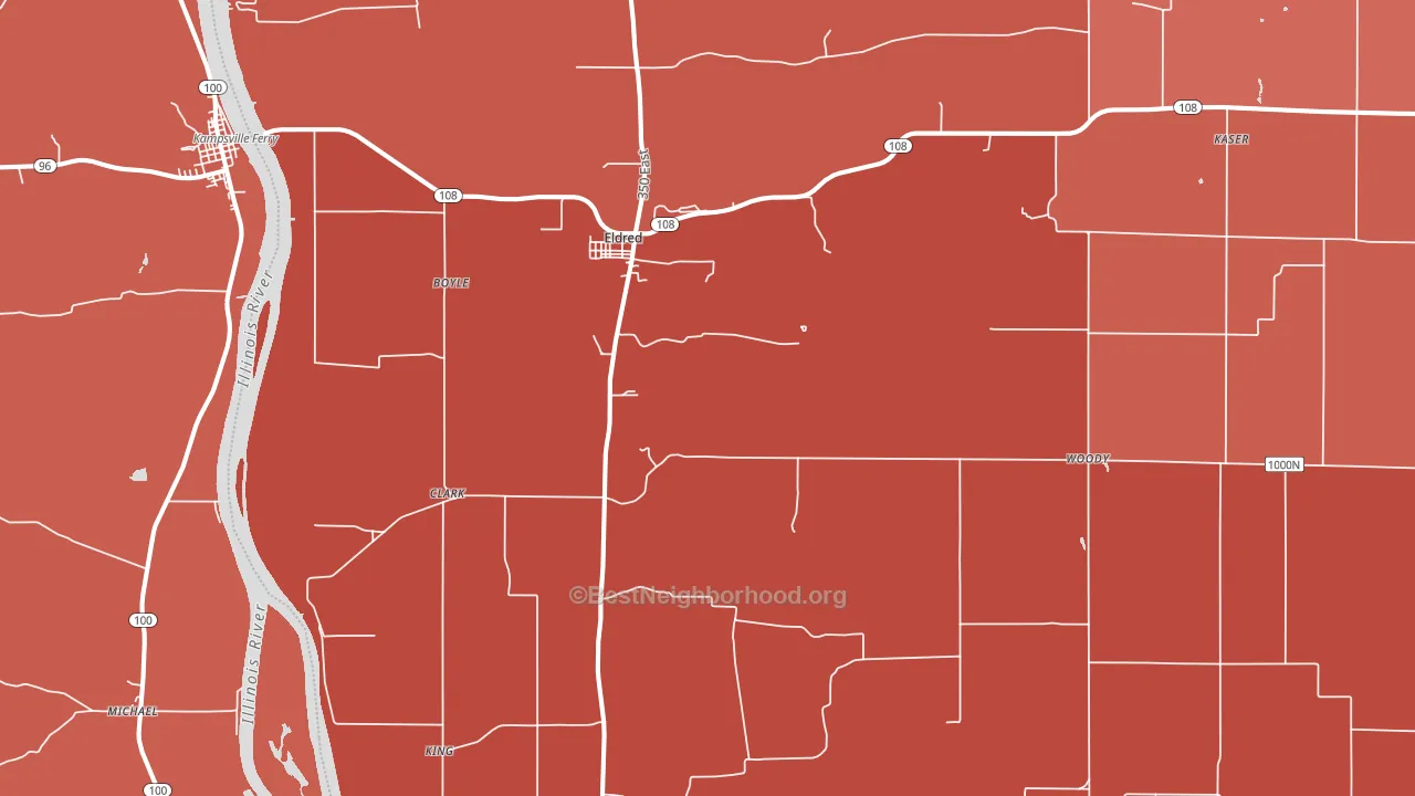 62027, IL block-group political-lean map