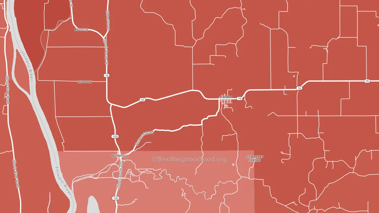 62031, IL block-group political-lean map