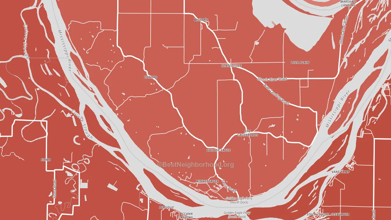 62036, IL block-group political-lean map