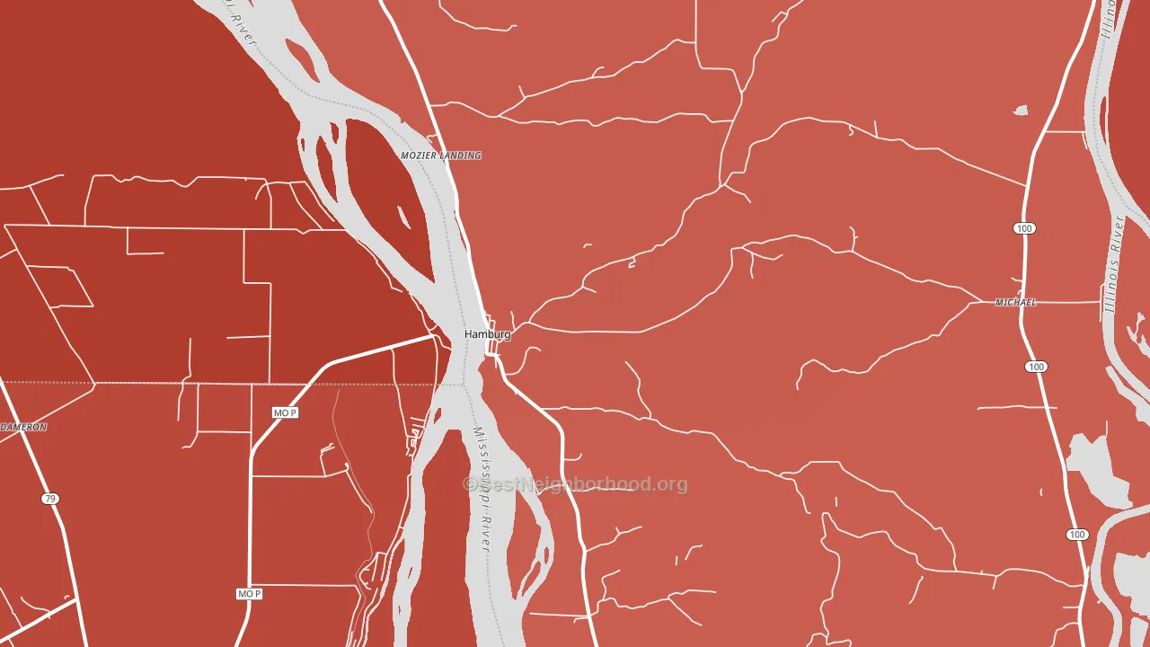 62045, IL block-group political-lean map