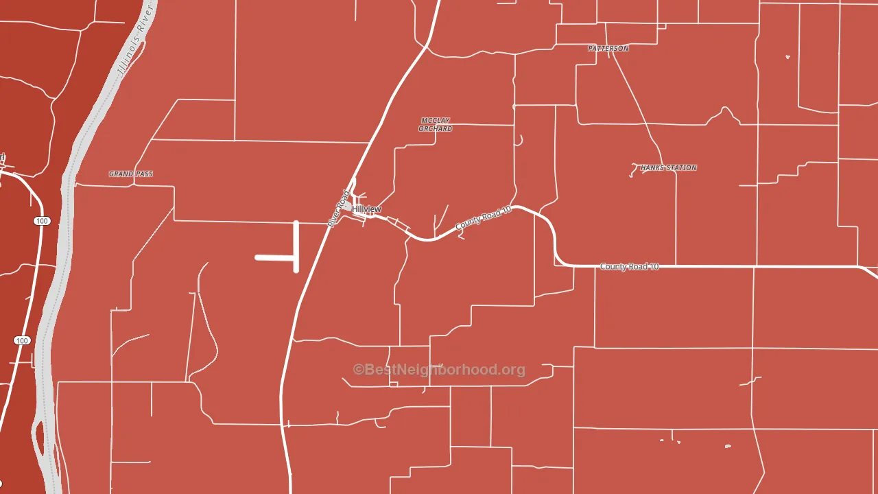 62050, IL block-group political-lean map
