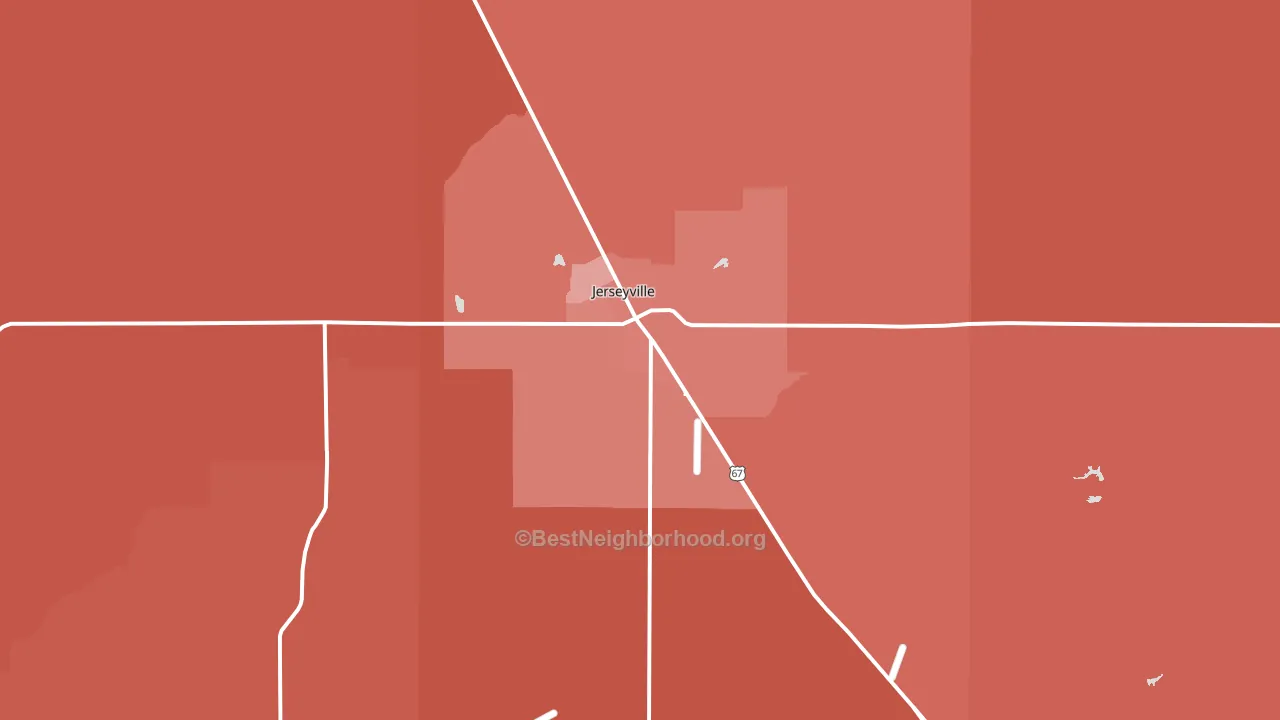 62052, IL block-group political-lean map