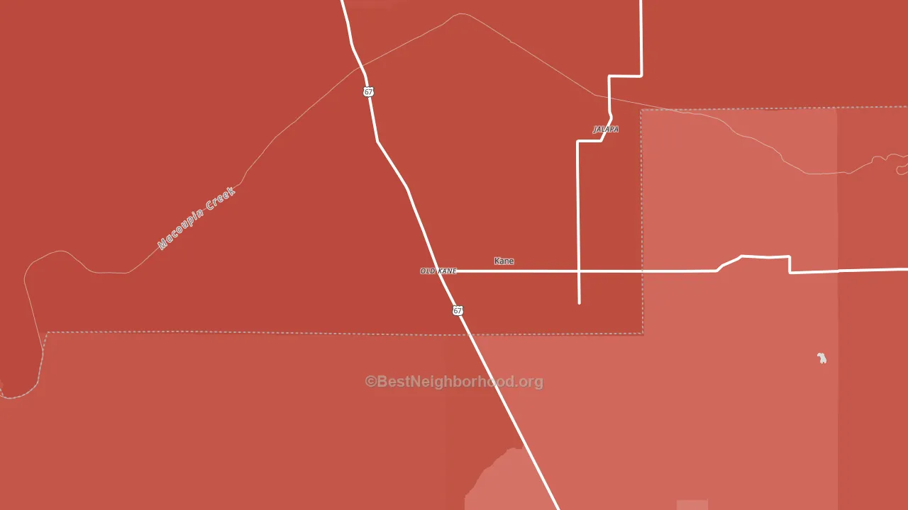 62054, IL block-group political-lean map