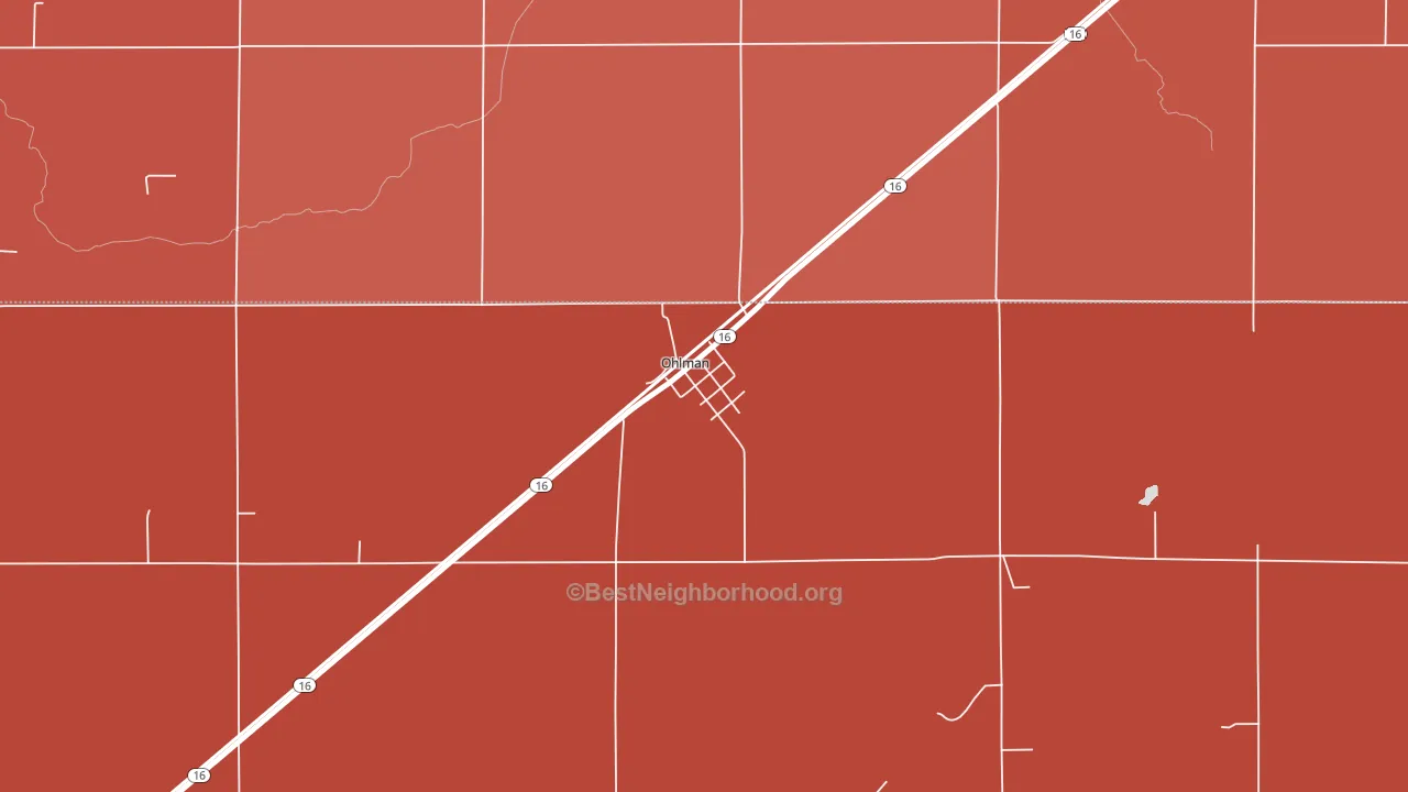 62076, IL block-group political-lean map