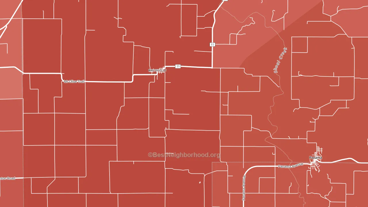 62091, IL block-group political-lean map